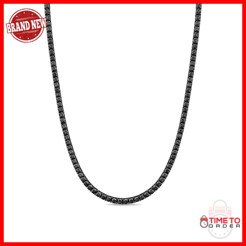 Gold-Plated Tennis Chain With Snatch-Proof Clasp, 22 Inch